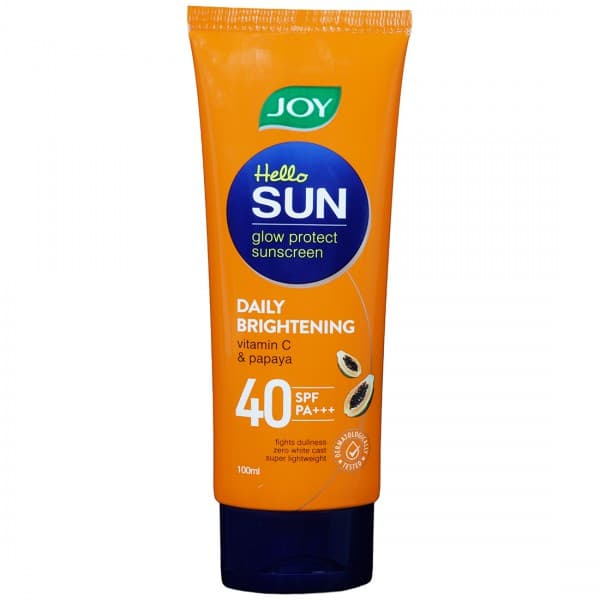 Joy Hello Sun Daily Brightening SPF 40 PA+++ Glow Protect Sunscreen 100 ml