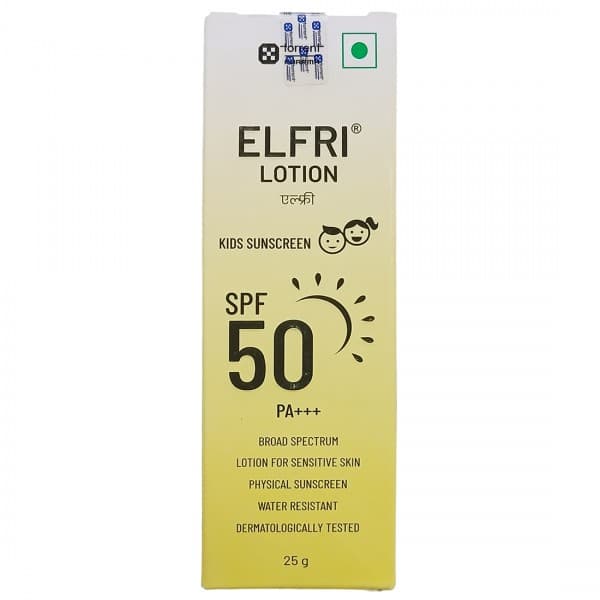 Elfri SPF 50 PA+++ Kids Sunscreen Lotion 25 g