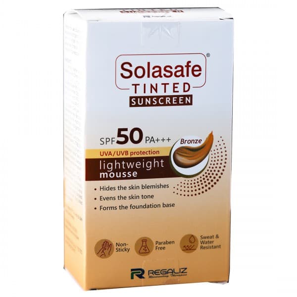 Solasafe Tinted SPF 50 PA+++ Bronze Sunscreen 40 g