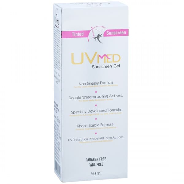 Uvmed Spf 50 PA++ Sunscreen Gel 50 ml