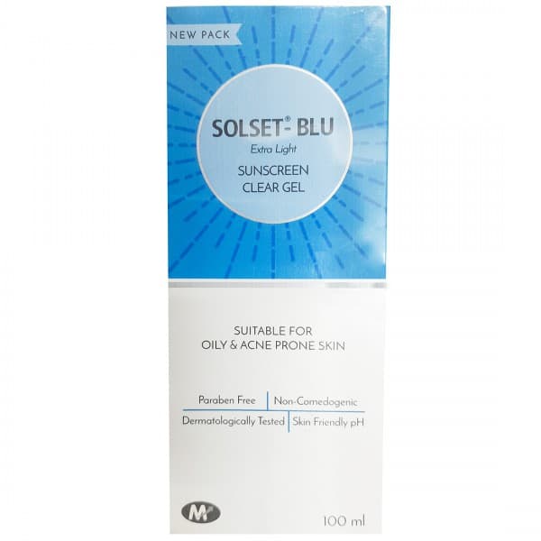 Solset Blu Extra Light Sunscreen Clear Gel 100 ml