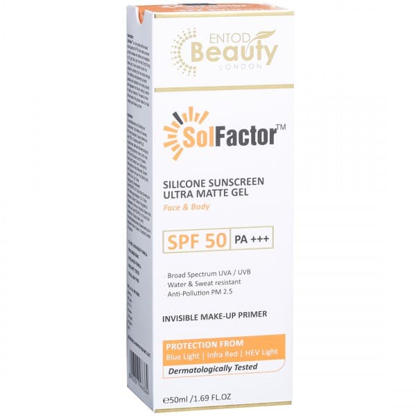 Solfactor SPF 50 PA+++ Silicone Sunscreen Ultra Matte Gel 50 ml