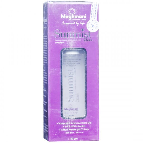 Sunmist Clear SPF 50+ Pa+++ Transparent Sunscreen Gel 50 g