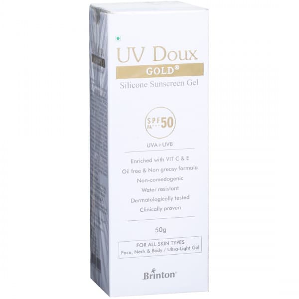 UV Doux Gold Spf 50 (Pa+++) Silicone Sunscreen Gel 50 g