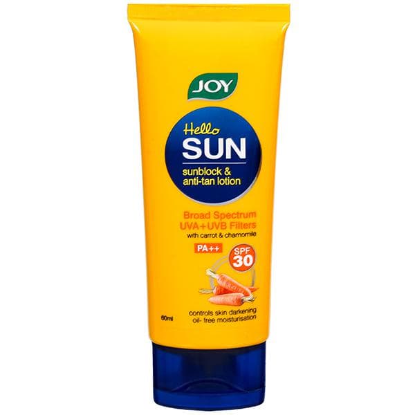 Joy Hello Sun SPF 30 PA++ Sunblock & Anti-Tan Lotion 60 ml