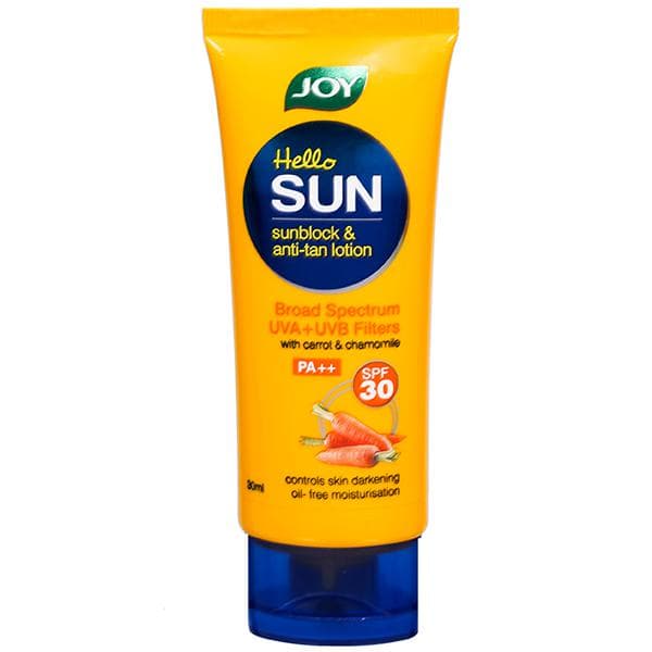 Joy Hello Sun SPF 30 PA++ Sunblock & Anti-Tan Lotion 30 ml