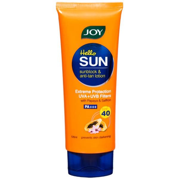 Joy Hello Sun SPF 40 PA+++ Sunblock & Anti-Tan Lotion 120 ml