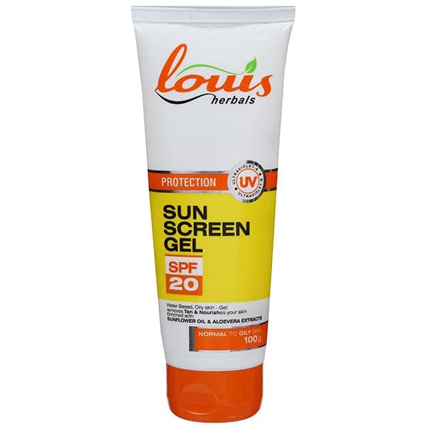 Louis Herbals Protection UV Sun Screen Spf 20 Gel 100 g