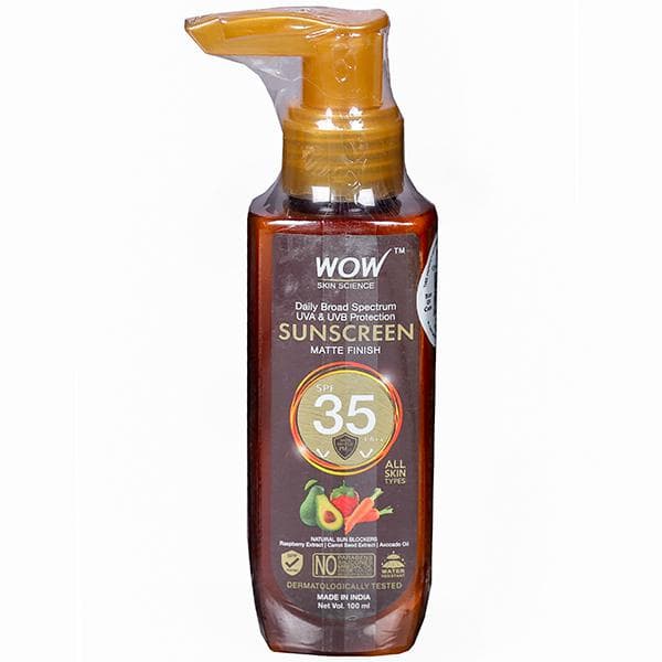 Wow Skin Science Spf 35 PA++ Sunscreen Matte Finish 100 ml