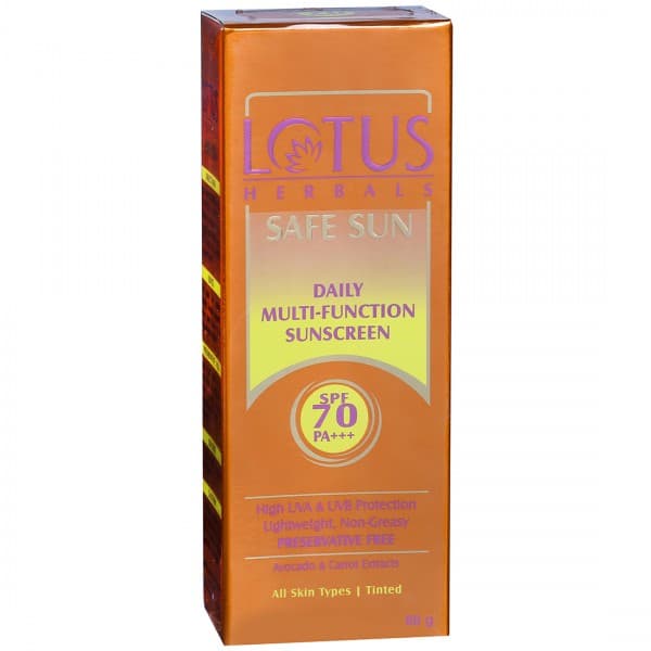 Lotus Herbals Safe Sun Spf 70 Pa +++ Daily Multi Function Sunscreen 60 g