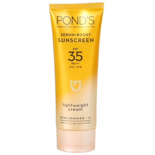 Ponds Serum Boost Sunscreen Spf 35 pa+++ Lightweight Cream 50 g