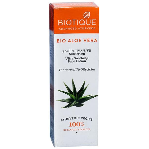Biotique Bio Aloe Vera Spf 30+ Sunscreen Ultra Soothing Face Lotion 120 ml