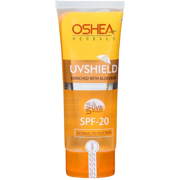 Oshea Herbals Uvshield Spf 20 Enriched With Aloevera Sunblock Gel 120 g