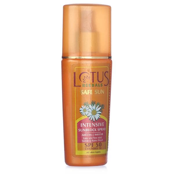 Lotus Herbals Safe Sun Spf 50 Intensive Sunblock Spray 80 ml