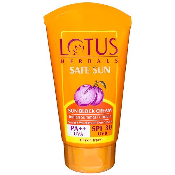 Lotus Herbals Safe Sun Spf 30 Pa++ Sun Block Cream 100 g