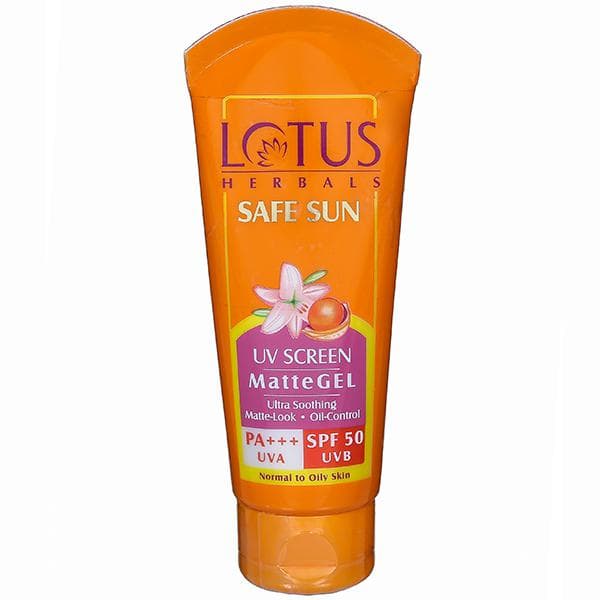 Lotus Herbals Safe Sun Spf 50 PA+++ UV Screen Matte Gel 50 g