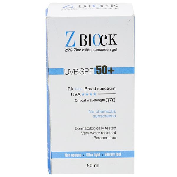 Z Block UVBSPF50+Sunscreen 50 ml