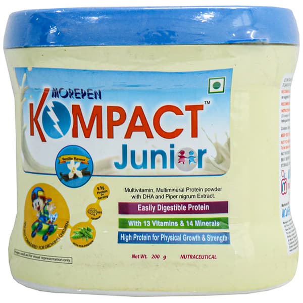 Kompact Junior Vanilla Flavour Protein Powder 200 g
