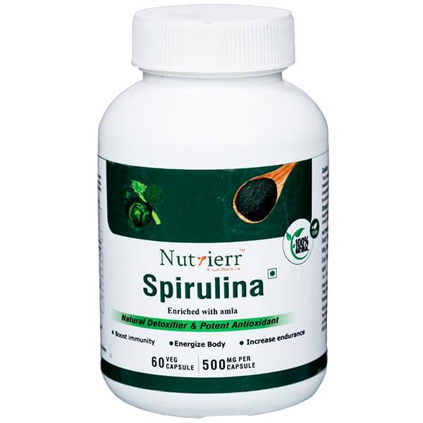Nutrierr Spirulina Enriched with Amla 60 Capsules