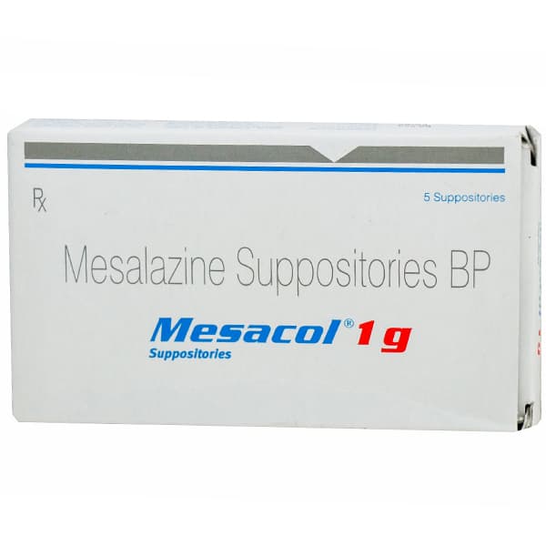 Mesacol 1 gm Suppositories (5 Suppositories)