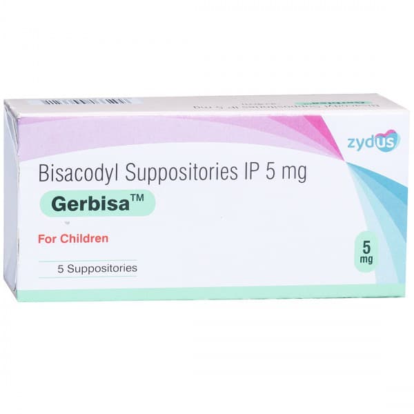 Gerbisa Suppositories 5 mg (Child) (5 Suppositories)