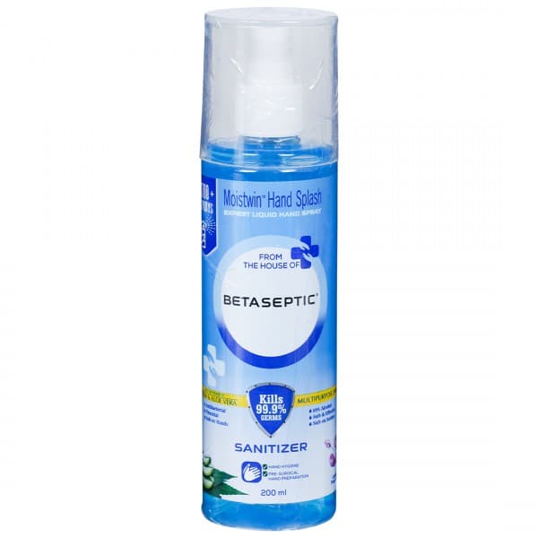 Betaseptic Moistwin Hand Splash Sanitizer Spray With Neem & Aloe Vera 200 ml
