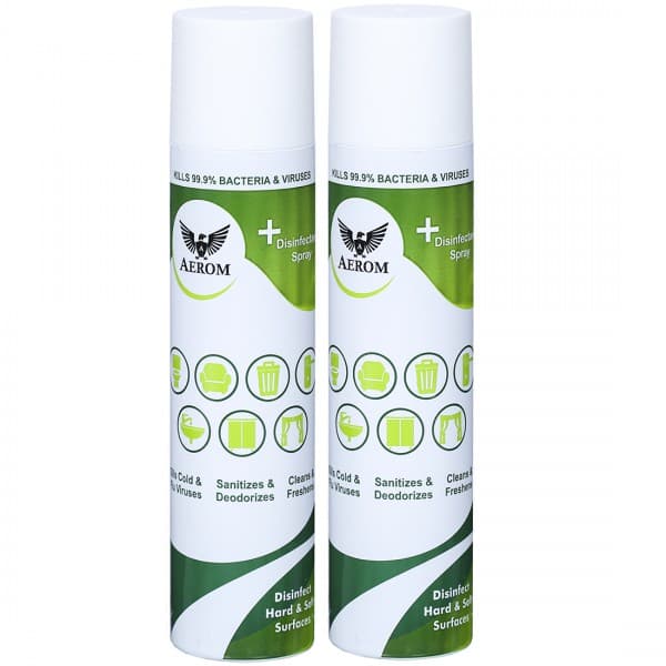 Aerom +Disinfectant Spray (Buy 1 Get 1 Free) 2 x 310 ml
