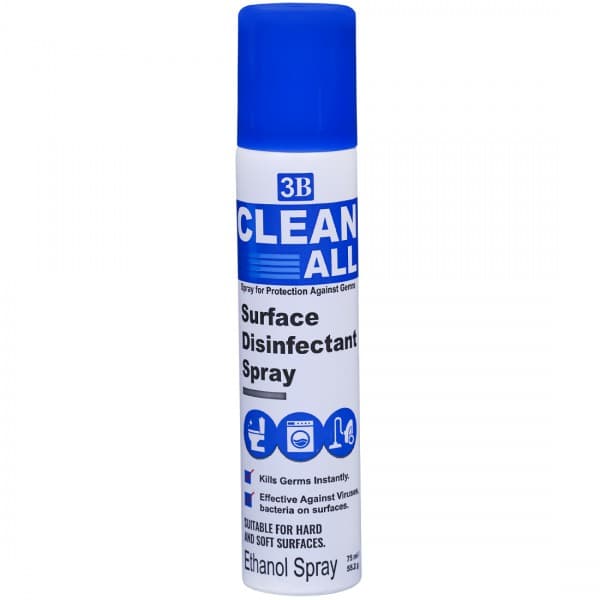 3B Clean All Surface Disinfectant Spray 75 ml