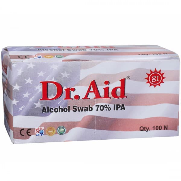 Alcohol Swab 70% (Dr.Aid) Pack Of 100