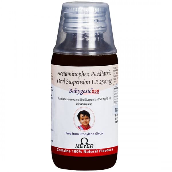 Babygesic 250 mg Oral Suspension 60 ml