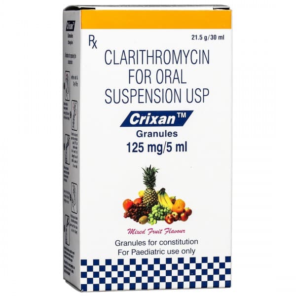 Crixan 125 mg/5 ml Suspension 30 ml