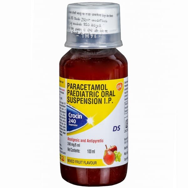 Crocin DS (Mixed Fruit Flavour) Suspension 100 ml