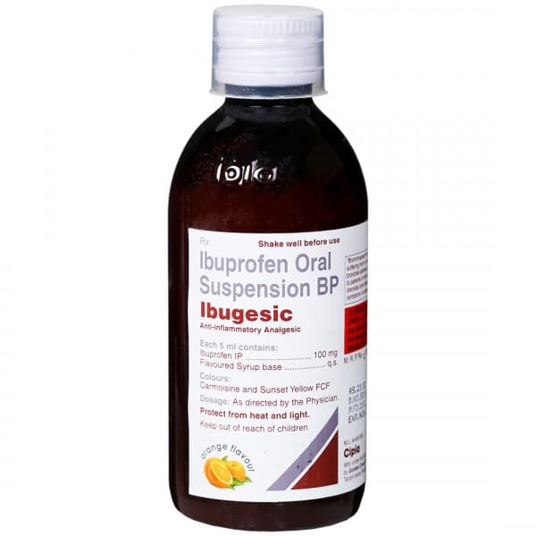 Ibugesic Orange Flavour Suspension 100 ml