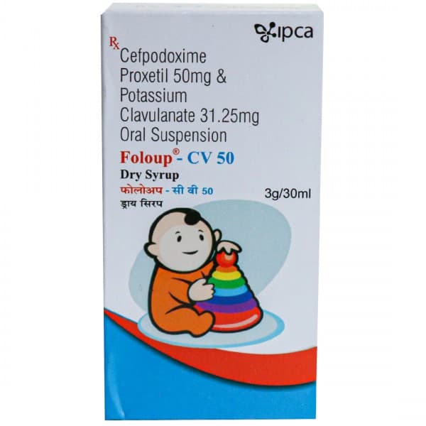 Foloup CV 50 mg Oral Suspension 3 g/30 ml