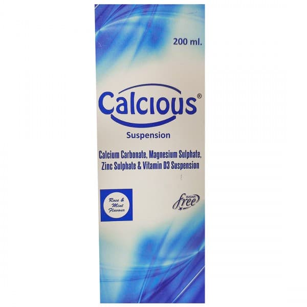 Calcious Rose & Mint Flavour (Sugar Free) Suspension 200 ml
