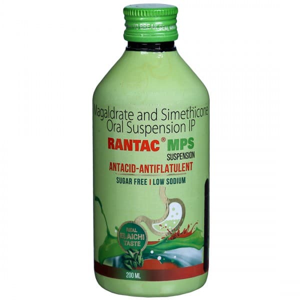 Rantac Mps (Elaichi Flavour) Sugar Free Suspension 200 ml