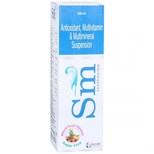 Sm Mixed Fruit Flavour Sugar Free Suspension 200 ml