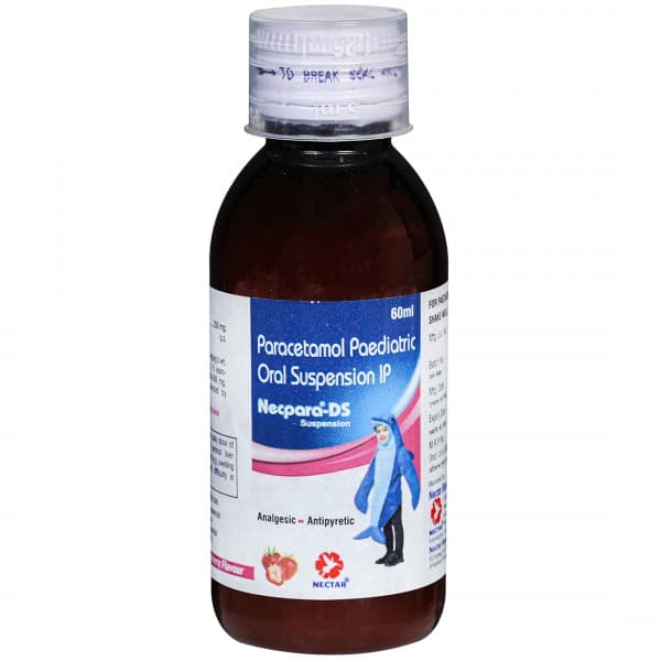 Necpara DS Strawberry Flavour Oral Suspension 60 ml