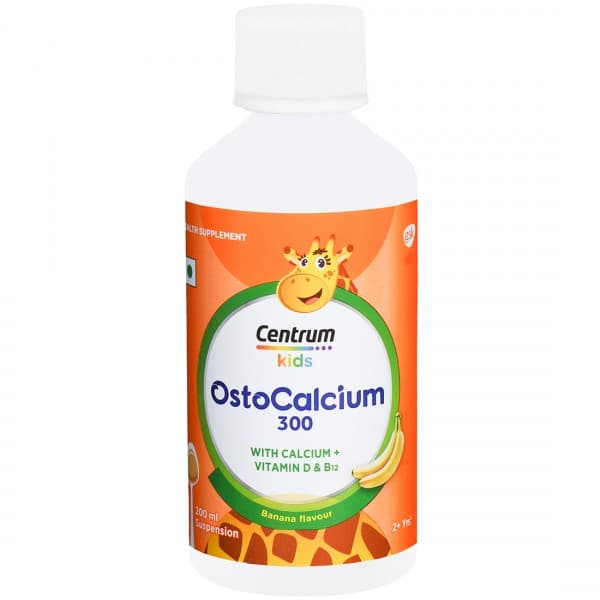 Centrum Kids Ostocalcium 300 mg Banana Flavour Suspension 200 ml