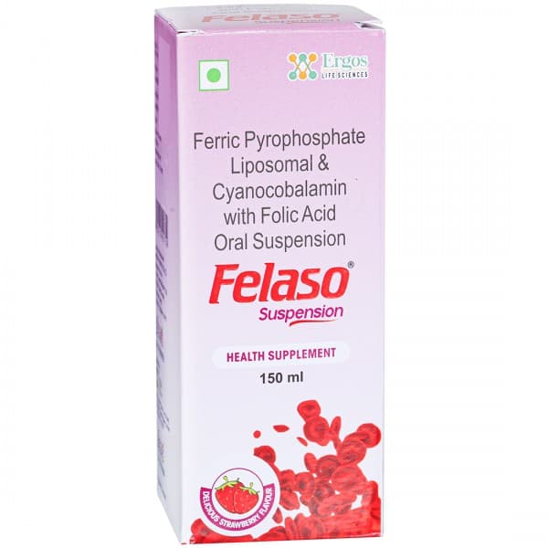 Felaso Strawberry Flavour Suspension 150 ml