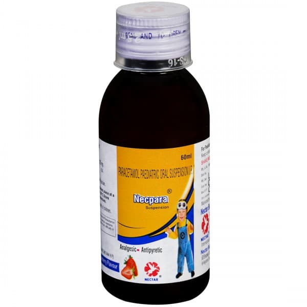 Necpara Strawberry Flavour Suspension 60 ml