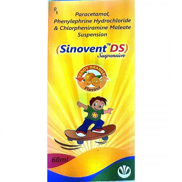 Sinovent DS Tangy Orange Flavour Suspension 60 ml