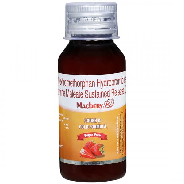 Macbery 12 Sugar Free Cough & Cold Formula 60 ml