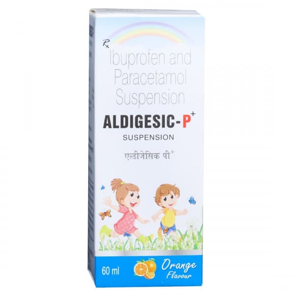 Aldigesic P+ Orange Flavour Suspension 60 ml