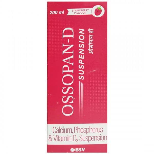 Ossopan D Strawberry Flavour Suspension 200 ml