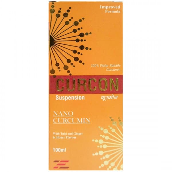 Curcon With Tulsi And Ginger In Honey Flavour Suspension 100 ml