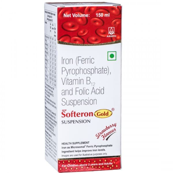 Softeron Gold New Strawberry Flavour Suspension 150 ml