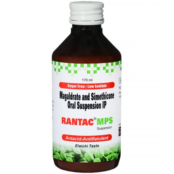 Rantac Mps (Elaichi Flav) Sugar Free Suspension 170 ml