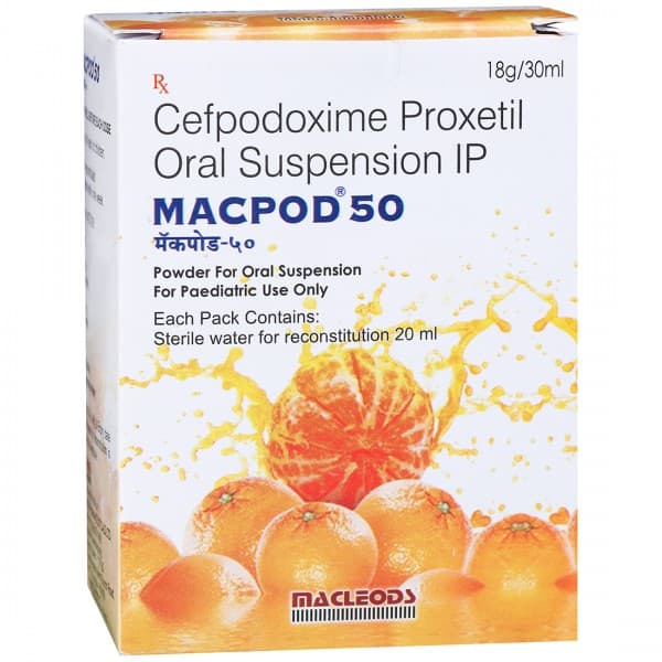 Macpod 50 mg Oral Suspension 30 ml