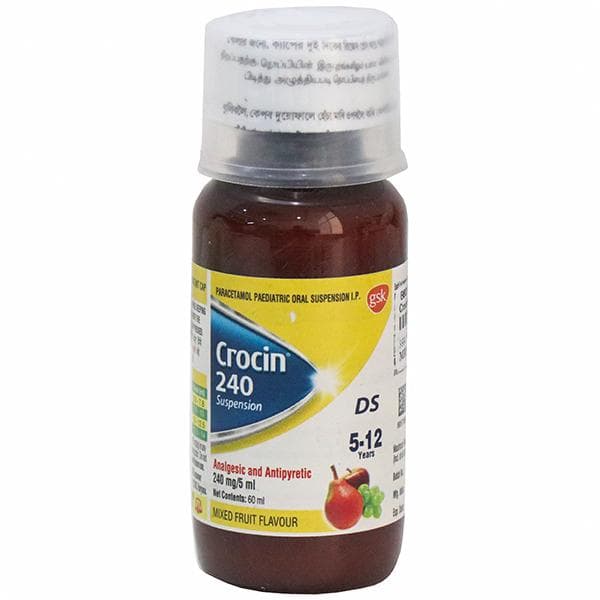 Crocin DS (Mixed Fruit Flavour) Suspension 60 ml